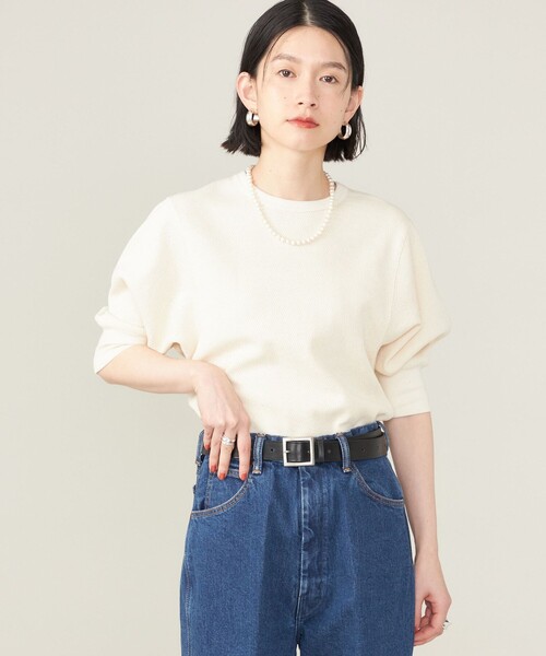tシャツ SHIPS NINE CASE:「洗濯機可能」ワッフル TEE  レディース SHIPS tシャツ NINE CASE:「洗濯機可能」ワッフル TEE