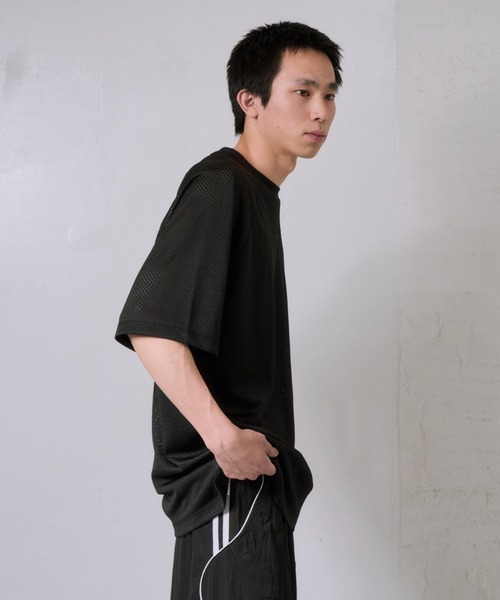 tシャツ ワンポイント ロゴ メッシュプルオーバー メンズ : ZOZOTOWN