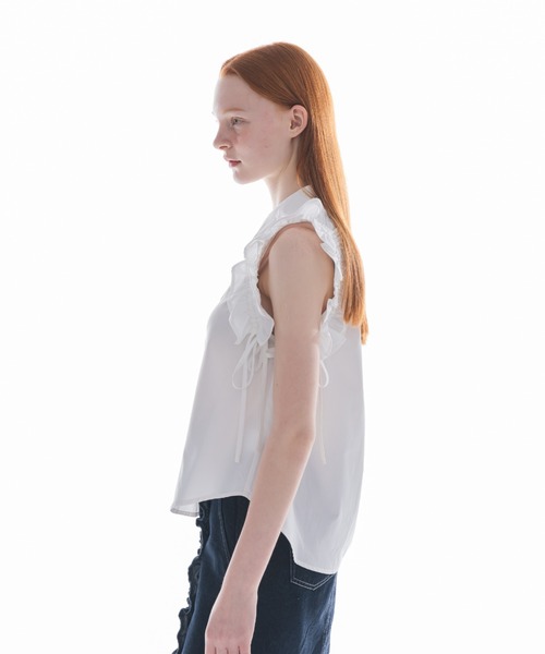 ブラウス シャツ 「 ZOZOTOWN限定 」drawstring ribbon shirt