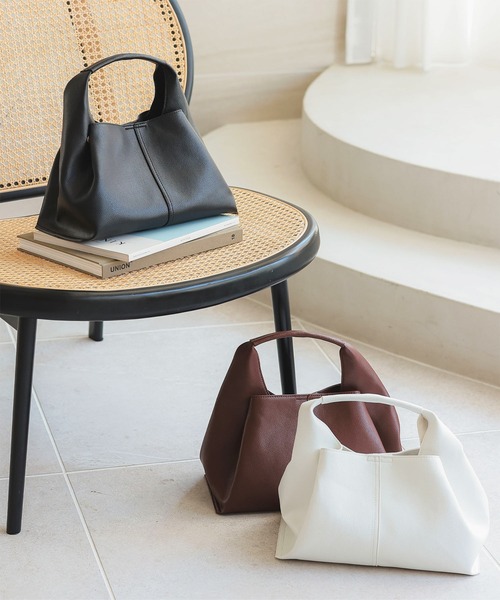 KOBE LETTUCE ハンドバッグ ソフトフェイクレザーワンハンドルバッグ