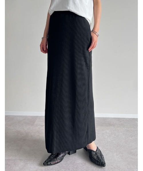 新品　大人気のカフネ　黒 リブロングタイトスカート 楽天市場】【31日までP10倍】【即納】cafune カフネ リブタイト