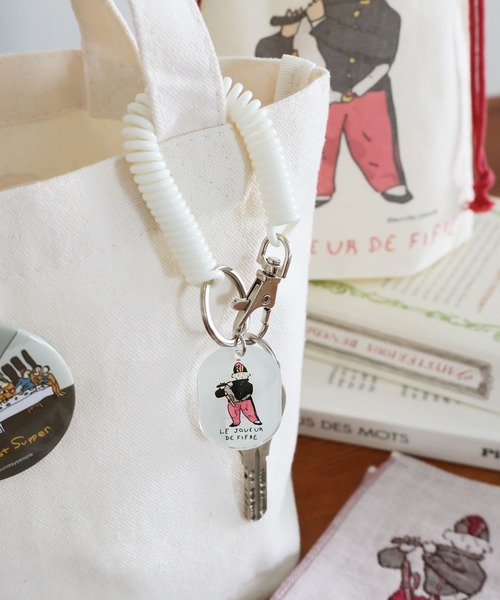 LAKOLE（ラコレ） キーホルダー 「世界の名作」コイルキーホルダー