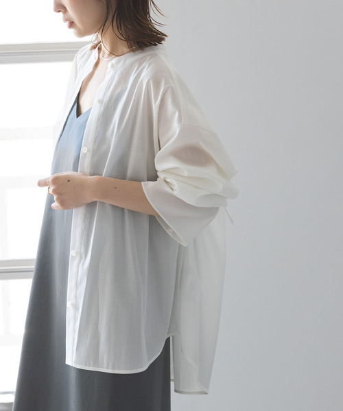NOBLE ブラウス シャツ 「My Policy Shirt」ベルテッドスリーブ