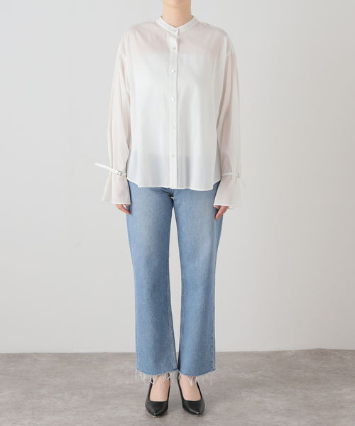 NOBLE ブラウス シャツ 「My Policy Shirt」ベルテッドスリーブ