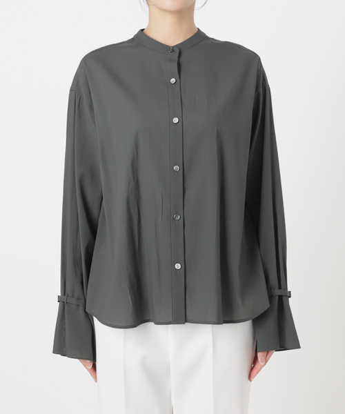 NOBLE ブラウス シャツ 「My Policy Shirt」ベルテッドスリーブ