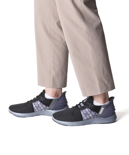 【PUMA】SOFTRIDE REMI EASE IN CHECKER VAPOR GRAY国内発送 PUMA プーマ SOFTRIDE REMI EASE IN CHECKER 311077 02 03