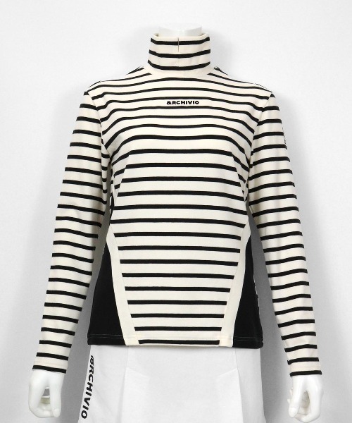 archivio（アルチビオ） 「LADIES」吸湿発熱起毛ボーダープルオーバー