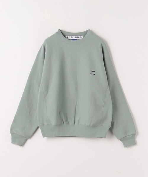 黄スウェットTシャツ紺スニーカー革バッグにstoneパーカー 90s USA製 YELLOWSTONE ヘラジカ 刺繍 コットン スウェット 紺 L