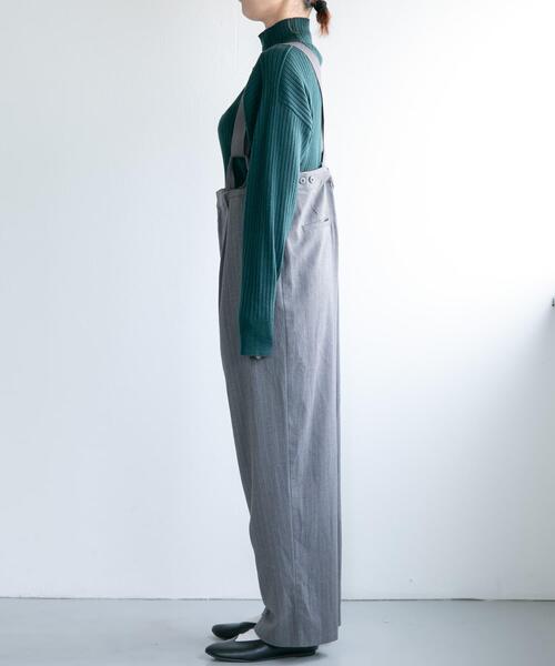 d.i.a. ストライプ サスペンダー付き ショートパンツ 26 haupia リネンサスペンダー付きショートパンツ col:94 ネイビー