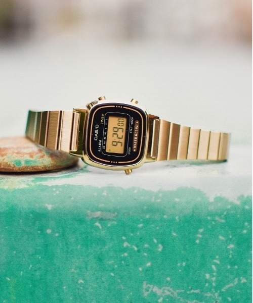 CASIO（カシオ） 腕時計 「」ゴールド デジタルミニ レディース メンズ