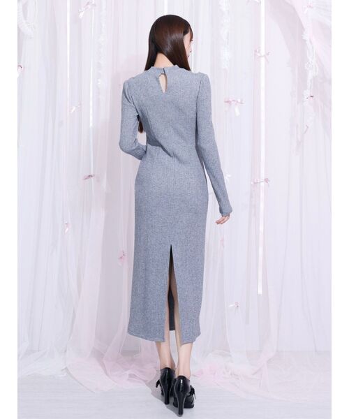 EATME（イートミー） ワンピース ベルテッドデコルテリブワンピース