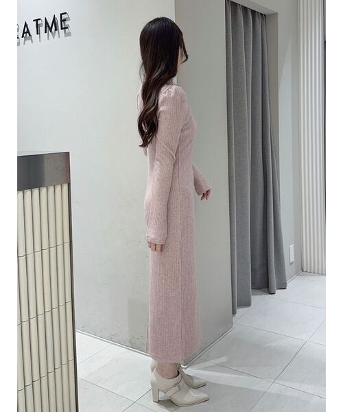 EATME（イートミー） ワンピース ベルテッドデコルテリブワンピース