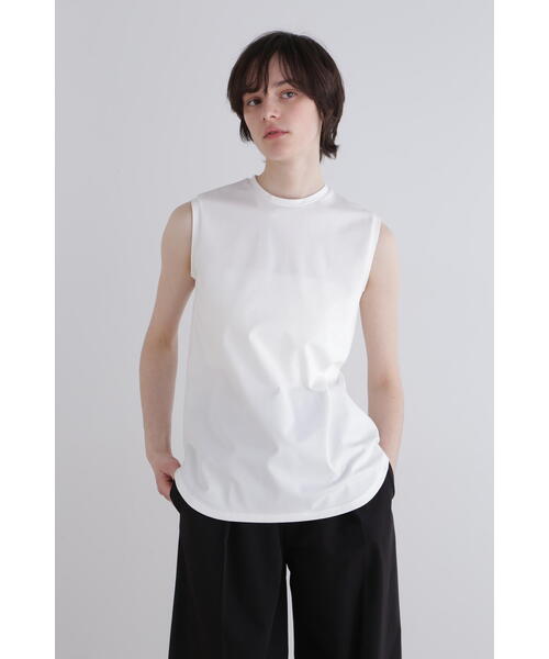 LE PHIL ブラック Vネック ノースリーブベスト LE PHIL ブラック Vネック ノースリーブベスト LE PHIL]Vネック