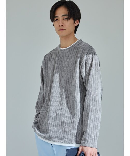 THE SHOP TK tシャツ シェニールケーブルプルオーバー 新色追加