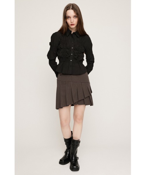 ブラウス シャツ 「新色追加」RANDOM SHIRRING TOPS ランダム シャーリング トップス 秋服 春服 レディース 新色追加】RANDOM SHIRRING TOPS ランダム シャーリング