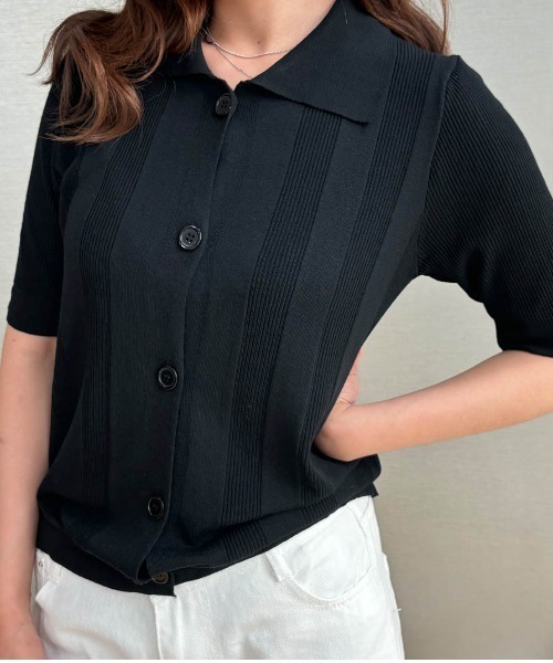 2.4万♡超美品♡ レザレクション 2024年 半袖 ポロシャツ レディース L ポロシャツ ポロ 「4色展開/冷感素材」きちんと見えてオフィスに