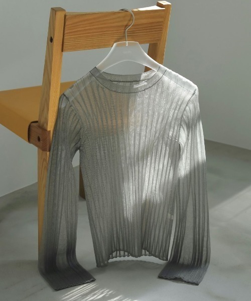 ニット セーター anuke Flare Sheer Knit 62510517 レディース
