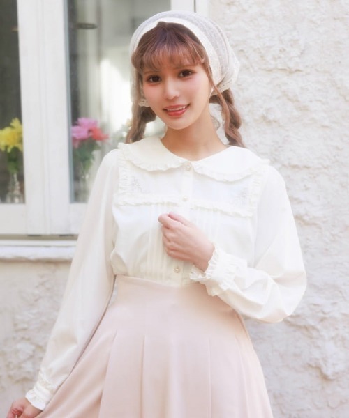 girlish 星くずブラウス　美品 girlish 星くずブラウス 美品 - メルカリ