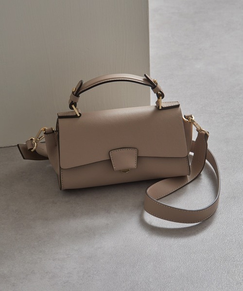 LORISTELLA ロリステッラ 2WAYレザー ハンドバッグ ショルダー付 ロリステッラ LORISTELLA レザーフラップ2WAYハンドバッグ