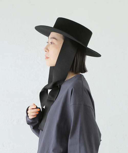 新品未使用✨️ KIJIMA TAKAYUKI ペーパーハット ブラック KIJIMA TAKAYUKI (キジマタカユキ) PAPER CLOTH SOFT HAT MIDDLE