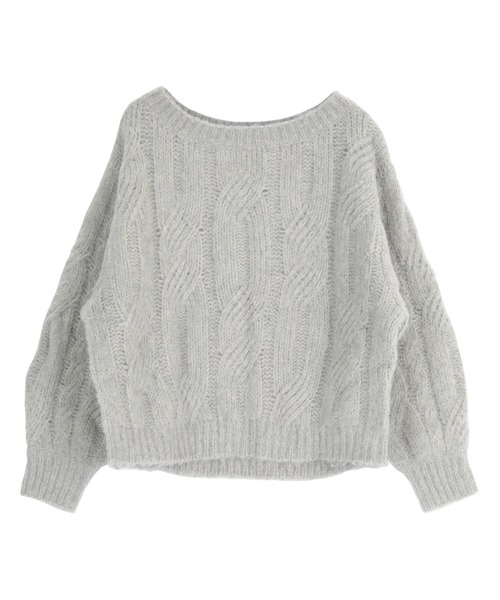 「titivate」 長袖ニット FREE ライトグレー レディース_画像3