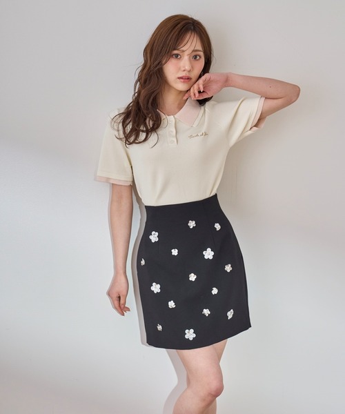 31 Sons de mode（トランテアン ソン ドゥ モード） スカート ビジュー