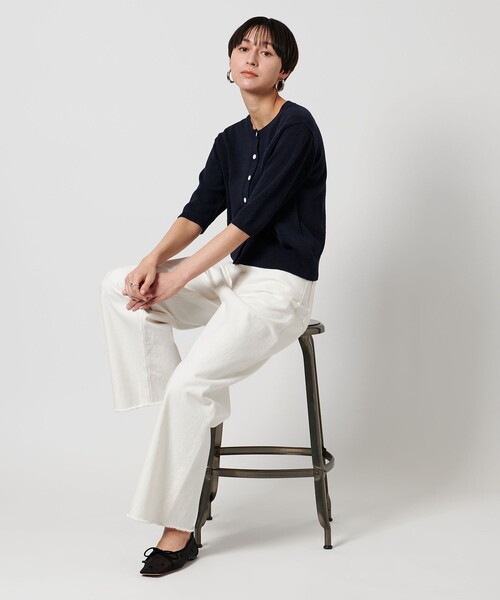 UNITED ARROWS◆アイレットカーディガン/FREE/コットン/WHT/1528-136-1879 UNITED ARROWS｜アイレット カーディガン | Rakuten Fashion