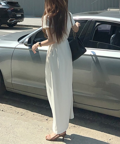 ワンピース 半袖スリットロングワンピース : ZOZOTOWN Yahoo!店 - 通販