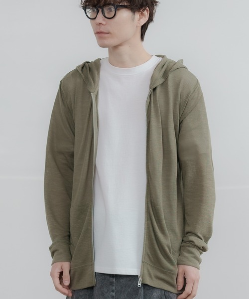 ⚘ smock  ニットパーカー improves（インプローブス） パーカー TRサマーニット パーカー メンズ