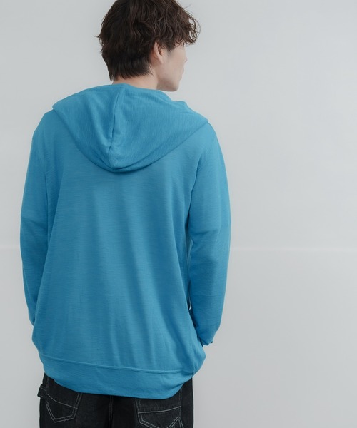 ⚘ smock  ニットパーカー ZAMPA（ザンパ） スエットライク アルファベット 刺繍 プルオーバー