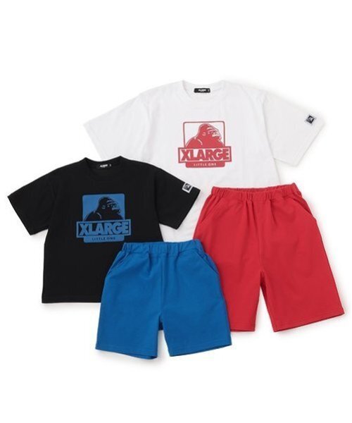 xlarge kids OGゴリラ半袖T+ショートパンツセット XLARGE KIDS アンサンブル OGゴリラ半袖T+ショートパンツセット