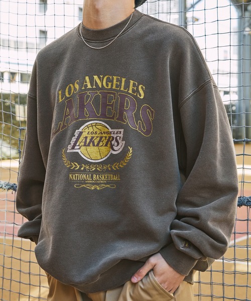 NBA 「NBA」 スウェットカットソー「mono-martコラボ」 M NBA 「NBA」 スウェットカットソー「mono-martコラボ」 M