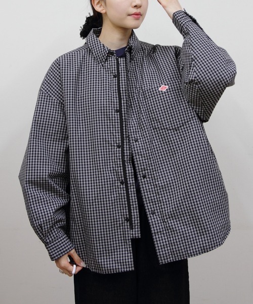 Danton（ダントン） ブルゾン 38 ブラック×ホワイト レディース