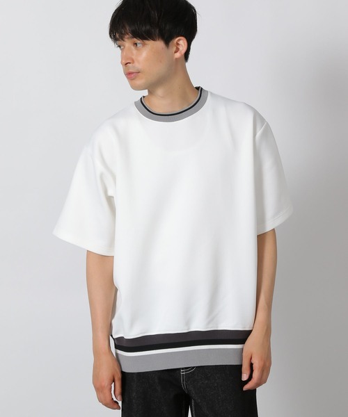 LAKOLE（ラコレ） tシャツ 裾ラインリブT/491579 メンズ レディース