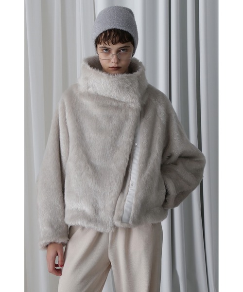 rose bud mici ビックスタンドカラーブルゾン／ショートコートM ROSE BUD（ローズバッド） コート アウター (mici)Big Collar Short