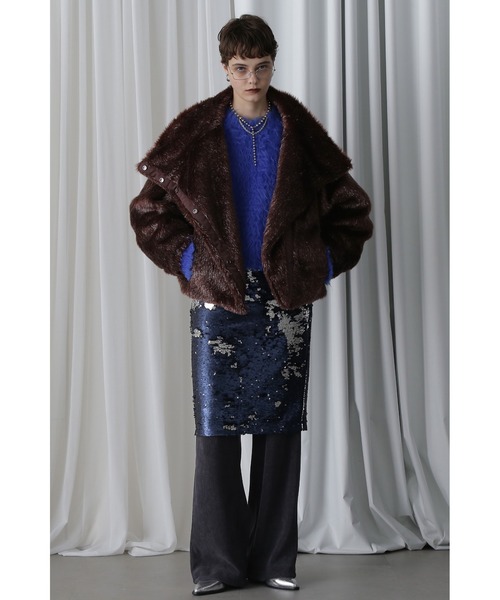 ROSE BUD ＢＩＧピーコート ROSE BUD コート アウター (mici)Big Collar Short Coat