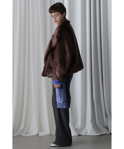 ROSE BUD mici ハウンドトゥース ショート コート 日本製 M ROSE BUD mici ハウンドトゥース ショート コート 日本製 M
