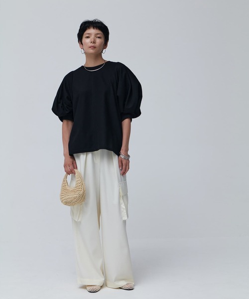 tシャツ 「Daily Luxe」パフスリーブトップス レディース Brown&Street tシャツ 「Daily Luxe」パフスリーブトップス