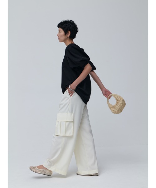 tシャツ 「Daily Luxe」パフスリーブトップス レディース Brown&Street tシャツ 「Daily Luxe」パフスリーブトップス