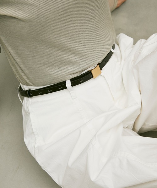 ベルト Box buckle belt / ボックスバックルベルト レディース