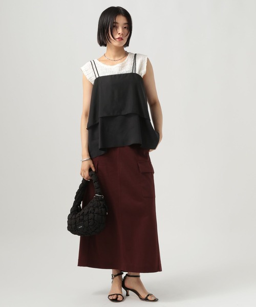 BAYFLOW 「レイヤードスタイルに」シアーカバーキャミビスチェ