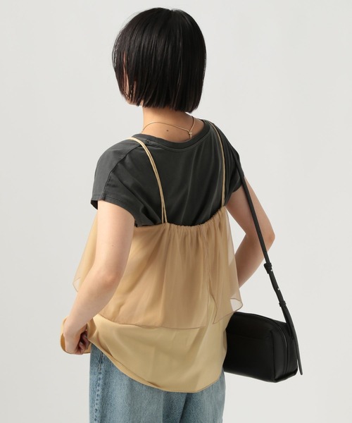 BAYFLOW 「レイヤードスタイルに」シアーカバーキャミビスチェ