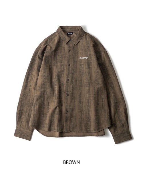 Subciety（サブサエティ） シャツ Blurred shirt メンズ レディース