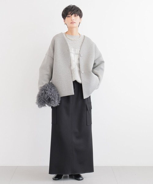 BARNYARDSTORM」 ノーカラージャケット FREE グレー レディース