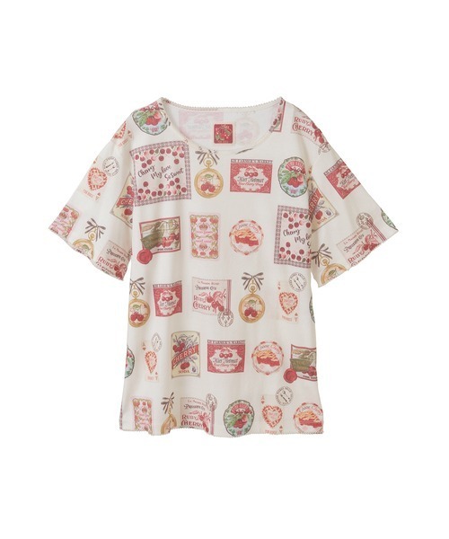 PINK HOUSE（ピンクハウス） tシャツ チェリー総柄プリントカットソー