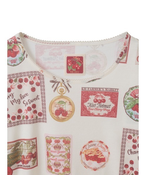 最終価格❗ピンクハウス❤️可愛いチェリー総柄カットソー美品 PINK HOUSE（ピンクハウス） ○チェリー総柄プリントカットソー