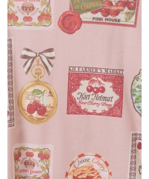 PINK HOUSE（ピンクハウス） tシャツ チェリー総柄プリントカットソー