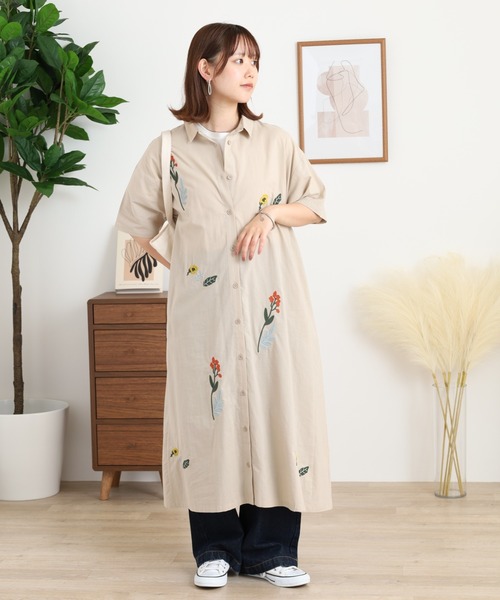 Emago（イマゴ） ワンピース 花刺繍ワンピース : ZOZOTOWN Yahoo!店