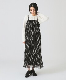 Ray BEAMS（レイ ビームス） ワンピース フラワー 刺繍 キャミ