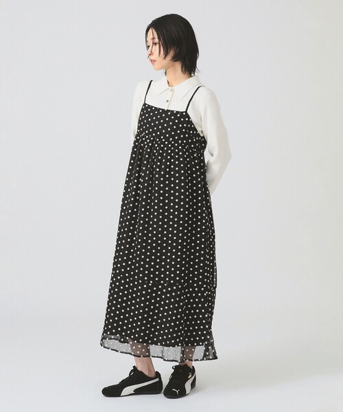 Ray BEAMS ワンピース フラワー 刺繍 キャミ : ZOZOTOWN Yahoo